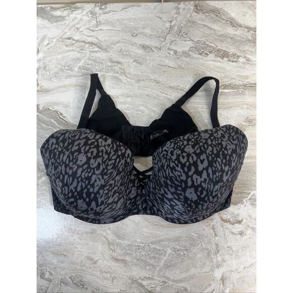 Torrid Curve Bra 44DDD‎ T-Shirt Bra Full Figure Leopard Print - Picture 1 of 5